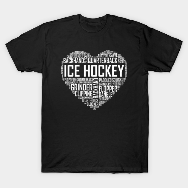 Love Ice Hockey Heart